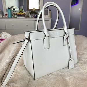 Authentic Kate Spade Cameron Monotone Medium sized satchel in white